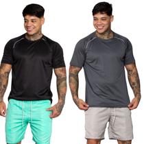 Kit 2 Camiseta Esportiva Masculina Dry Fit
