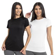 Kit 2 Camiseta Feminina Fitness Academia e Corrida - QueroShoes