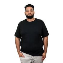 Kit 2 Camiseta masculina básica Lisa Plus Size 100% Algodão