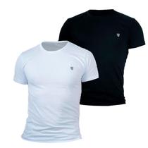 Kit 2 Camiseta Masculina Camisas 100% Algodão Premium Slim Basicas MP