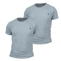 Kit 2 Camiseta Masculina Camisas 100% Algodão Premium Slim Basicas MP