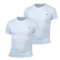 Kit 2 Camiseta Masculina Camisas 100% Algodão Premium Slim Basicas MP