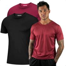 Kit 2 Camiseta Masculina Dry Fit Gola Redonda Manga Curta Fafenix Camisa Para Esporte Leve