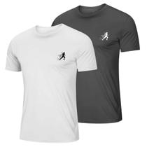 Kit 2 Camiseta Masculina Esportiva Dry Fit Camisa Gola Redonda Corrida