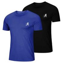 Kit 2 Camiseta Masculina Esportiva Dry Fit Camisa Gola Redonda Corrida