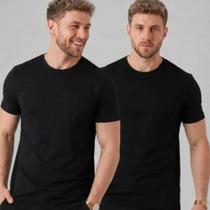 Kit 2 Camiseta Masculina Malha Peruana Premium
