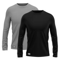 Kit 2 Camiseta Masculina Proteção UV 50+ Térmica Segunda Pele Várias Cores MXC BRASIL