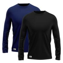 Kit 2 Camiseta Masculina Proteção UV 50+ Térmica Segunda Pele Várias Cores MXC BRASIL