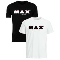 Kit 2 Camiseta Max Titanium Dry Fit Treino Camisa para Academia - Kit 2 Camiseta Max Titanium Dry Fit Treino Camisa para Academia -