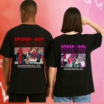 Kit 2 Camiseta Namorado Homem Aranha Estampada Algodão Macia Casal Básica StreetWear Kit 2 Camiseta Namorado Homem Aranha Estampada Algodão Macia Casal Básica StreetWear