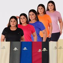 Kit 2 Camiseta Plus Size MESH PREMIUM Femin Fitness Academia