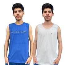 Kit 2 Camiseta Regata Masculina Gangster Fatal Overcore Top