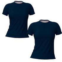 Kit 2 Camiseta T-Shirt Feminina Dry Fit Básica Lisa para Treinar Hos's