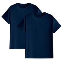 Kit 2 Camisetas Algodão Peruano Huxter Azul Marinho
