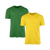 Kit 2 Camisetas AMGK Masculina Lisa Básica 100% Algodão Kit 2 Camisetas AMGK Masculina Lisa Básica 100% Algodão