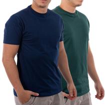Kit 2 Camisetas Básica Lisa Premium 100% Algodão Confort