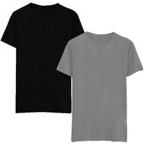 Kit 2 Camisetas Básica Masculina Casual Moderna Lisa Kit 2 Camisetas Básica Masculina Casual Moderna Lisa