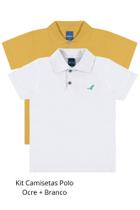 Kit 2 Camisetas Básicas Gola Polo Menino Infantil ReiRex