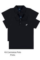Kit 2 Camisetas Básicas Gola Polo Menino Infantil ReiRex