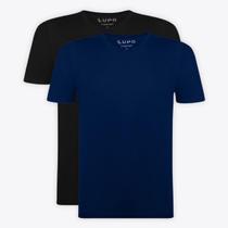Kit 2 Camisetas Básicas Lupo Micromodal Sem Costura Sortidas 75044
