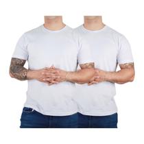 Kit 2 Camisetas Básicas Masculina Algodão Premium Slim Fit Diversas Cores
