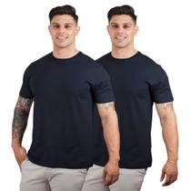 Kit 2 Camisetas Básicas Masculinas 100% Algodão Premium TRV