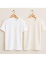 Kit 2 Camisetas Básicas Streetwear Camisa T-Shirt Masculina Slim Algodão Várias Cores