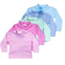 Kit 2 Camisetas Blusa Cacharrel Canelada Infantil Menina P-G