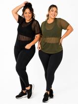 Kit 2 Camisetas Blusas Feminina Tule Plus Size Fitness Preto e Verde Tamanho:G1Gênero:FemininoCor:Preto e Verde Kit 2 Camisetas Blusas Feminina Tule Plus Size Fitness Preto e Verde Tamanho:G1Gênero:FemininoCor:Preto e Verde