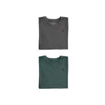 Kit 2 Camisetas Brasa Verde E Preto Stoned Reserva Mini