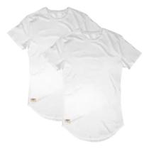 Kit 2 Camisetas Camisa Swag Oversized Longline Atacado Branca Kit 2 Camisetas Camisa Swag Oversized Longline Atacado Branca