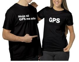 Kit 2 Camisetas Casal GPS Carnaval em Algodão - BELLESTORE