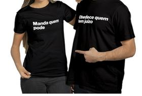 Kit 2 Camisetas Casal legal Carnaval em Algodão Juizo