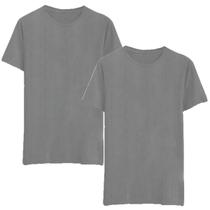 Kit 2 Camisetas Cinza Masculina Camisa Lançamento Moderna