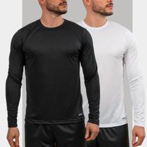 Kit 2 Camisetas com Proteção Solar Uv 50+ Camisa Termica Manga Longa Masculina Blusa segunda Pele
