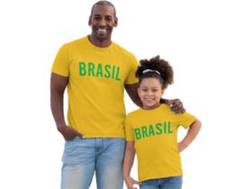 Kit 2 camisetas copa do Mundo Pai e Filho infantil e Adulto Brasil Hexa 2022 Kit 2 camisetas copa do Mundo Pai e Filho infantil e Adulto Brasil Hexa 2022