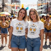 Kit 2 Camisetas de Carnaval Casal ou Amigos Confortáve