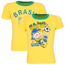 Kit 2 Camisetas Do Brasil Infantil Copa Do Mundo Unissex - Zafina