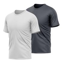 Kit 2 Camisetas Dry Proteção UV Masculina Manga Curta Lisa Academia Treino