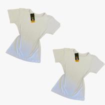 Kit 2 Camisetas Feminina Baby Look Viscolycra Básica Kit 2 Camisetas Feminina Baby Look Viscolycra Básica