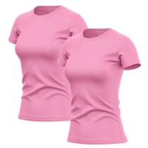 Kit 2 Camisetas Feminina Dry Fit Básica Lisa Proteção Solar UV Térmica Blusa Academia Esporte Camisa Kit 2 Camisetas Feminina Dry Fit Básica Lisa Proteção Solar UV Térmica Blusa Academia Esporte Camisa