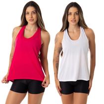 Kit 2 Camisetas Fristyle Regatinha Dry Fit Básica Feminina Adulto