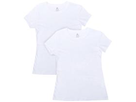 Kit 2 Camisetas Hering Básica 4FAE Feminina Kit 2 Camisetas Hering Básica 4FAE Feminina