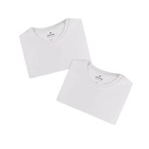 Kit 2 Camisetas Hering Slim Básicas Feminina - Branca Kit 2 Camisetas Hering Slim Básicas Feminina - Branca