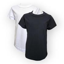 Kit 2 camisetas infantil manga curta algodao lisa basica 2 - 8