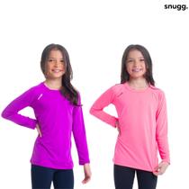 Kit 2 Camisetas Infantil Proteção Solar UV50 Unissex Snugg