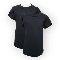 Kit 2 camisetas juvenil manga curta algodao lisa basica 10 - 16