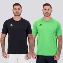 Kit 2 Camisetas Kappa Benji Preta e Verde