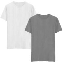 Kit 2 Camisetas Lisa Masculina Moda Básica Resistente