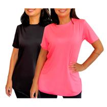 KIT 2 Camisetas Longline Feminina Para Academia Cobre Bumbum Dry Fit Esportivo Para Treino Básica - Primus